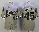 Birmingham Barons #45 Michael Jordan Gray Stitched Movie Baseball Jersey,baseball caps,new era cap wholesale,wholesale hats